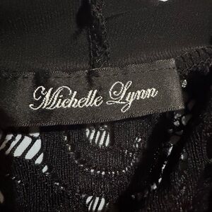Michelle Lynn Black Lace Top